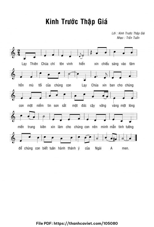 Kinh trước Thập Giá - Lm. Trần Tuấn - trang 1