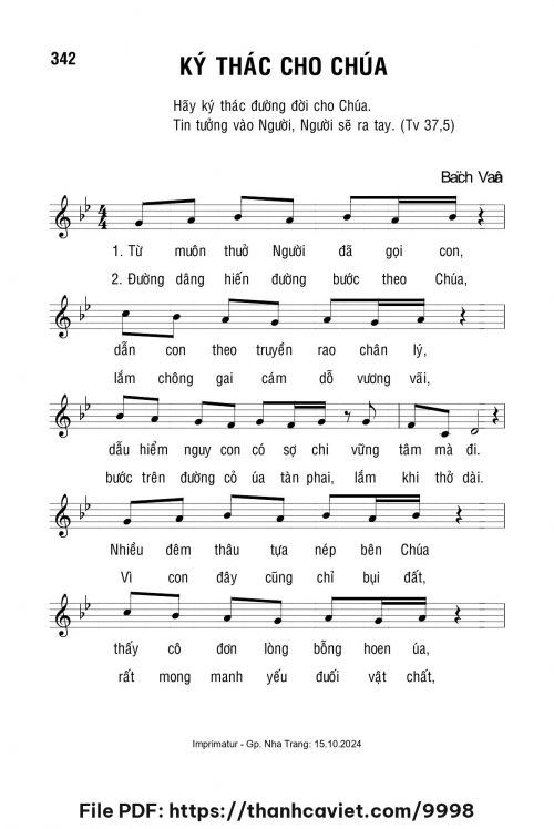 Ký thác cho Chúa - Lm. Bạch Vân - trang 1