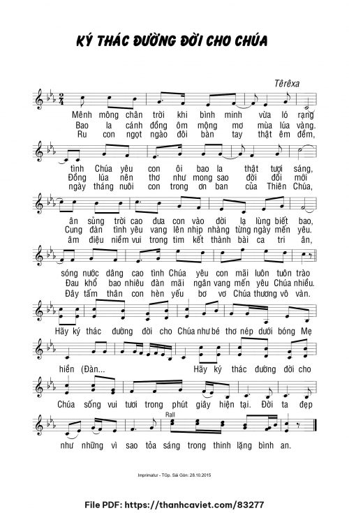 Ký thác đường đời cho Chúa - Sr. Têrêsa - trang 1