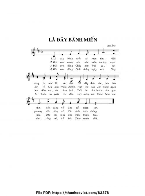 Là đây bánh miến - Hải Ánh - trang 1