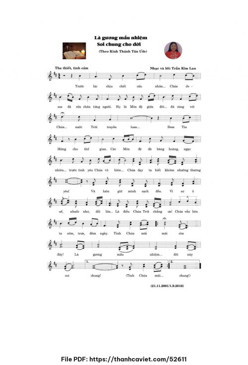Là gương mầu nhiệm, soi chung cho đời - Trần Kim Lan - trang 1