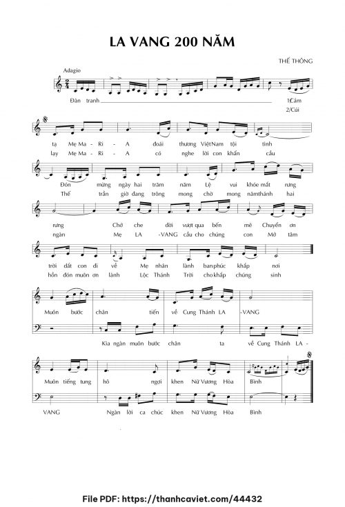 La Vang 200 năm - Thế Thông - trang 1