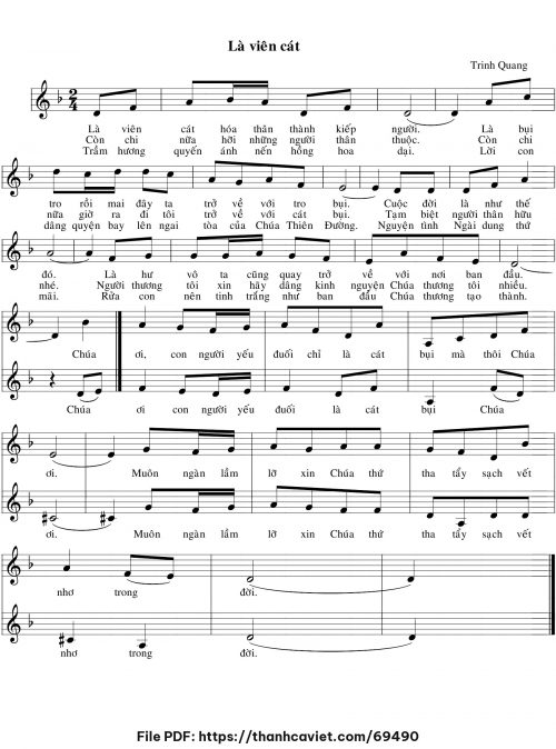 Là viên cát - Trinh Quang - trang 1