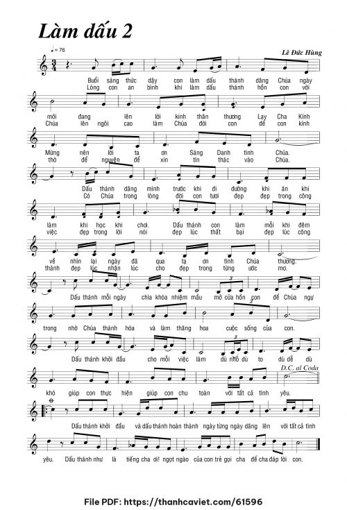 Làm dấu 2 - Lê Đức Hùng - trang 1