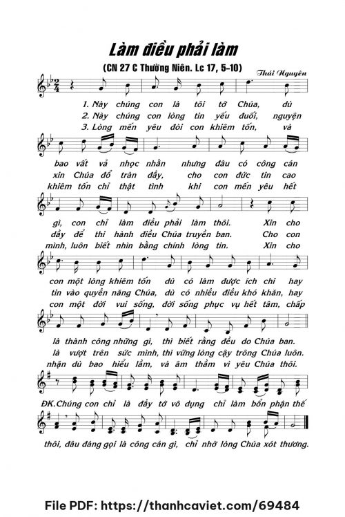 Làm điều phải làm - Lm. Thái Nguyên - trang 1