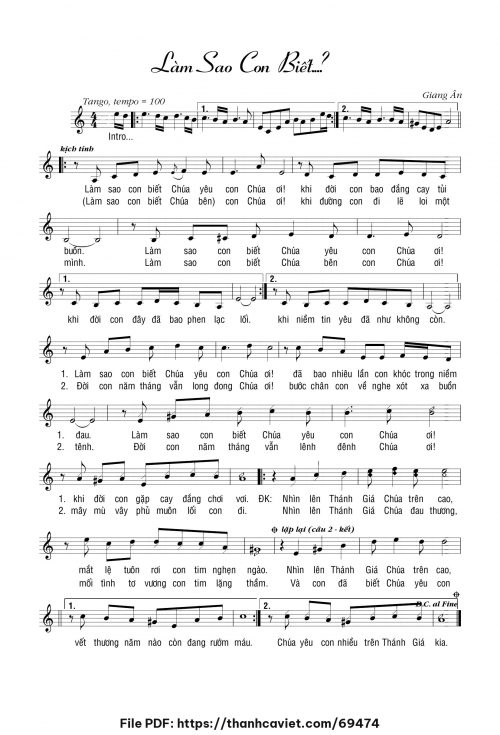 Làm sao con biết - Giang Ân - trang 1