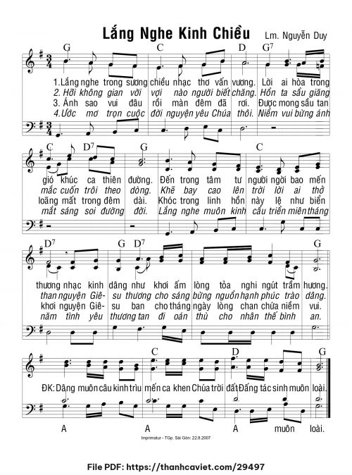 Lắng nghe kinh chiều - Lm. Nguyễn Duy - trang 1