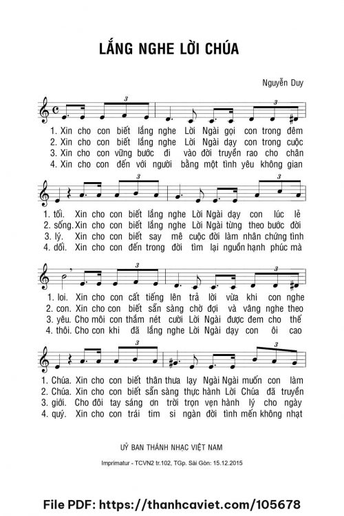 Lắng nghe lời Chúa - Lm. Nguyễn Duy - trang 1