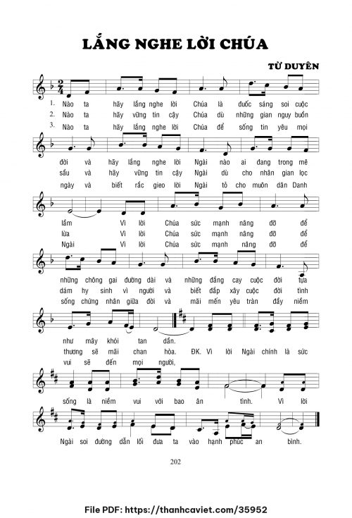 Lắng nghe Lời Chúa - Lm. Từ Duyên - trang 1