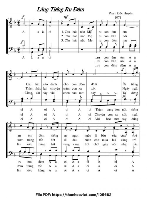 Lắng tiếng ru đêm - Phạm Đức Huyến - trang 1