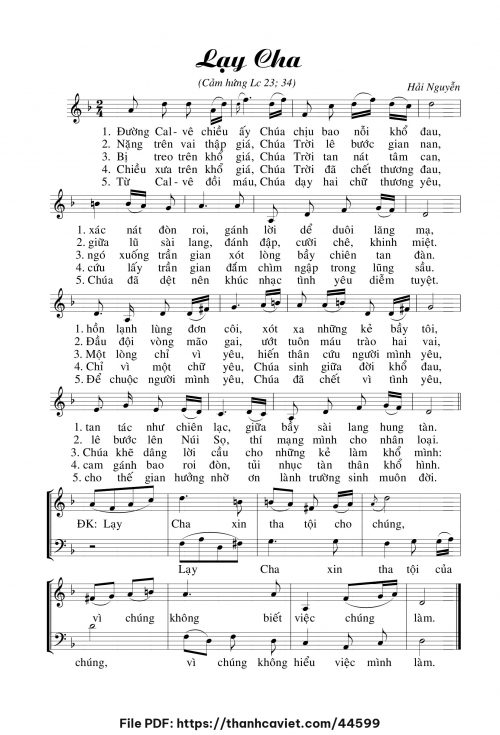 Lạy Cha - Hải Nguyễn - trang 1