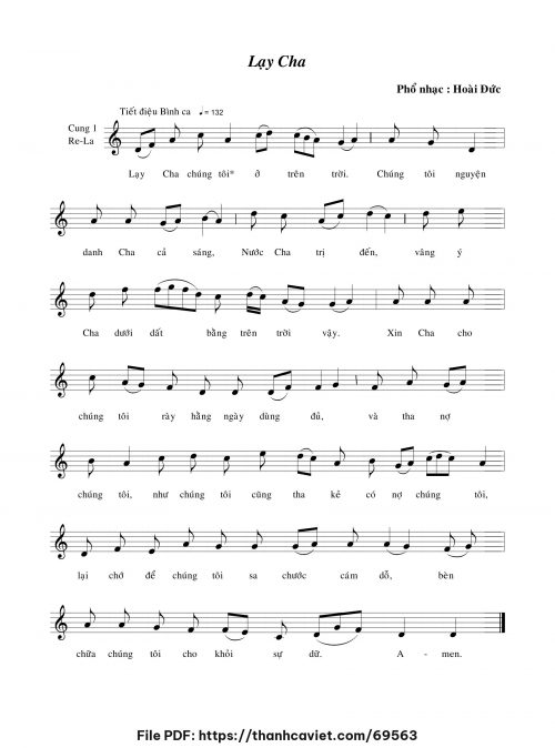 Lạy Cha - Lm. Hoài Đức - trang 1