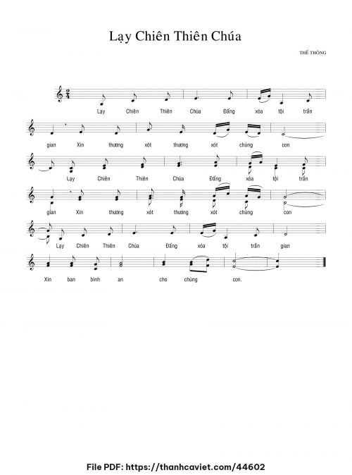 Lạy chiên Thiên Chúa - Thế Thông - trang 1