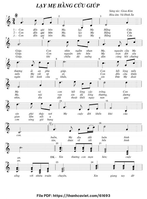 Lạy Mẹ Hằng Cứu Giúp - Gioa-Kim - trang 1