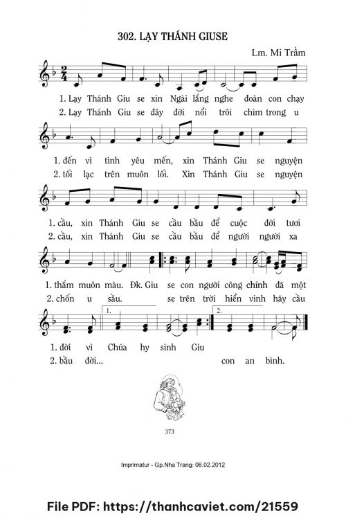 Lạy Thánh Giuse - Lm. Mi Trầm - trang 1