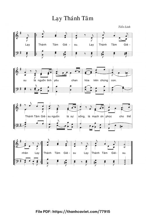 Lạy Thánh Tâm - Tiến Linh - trang 1