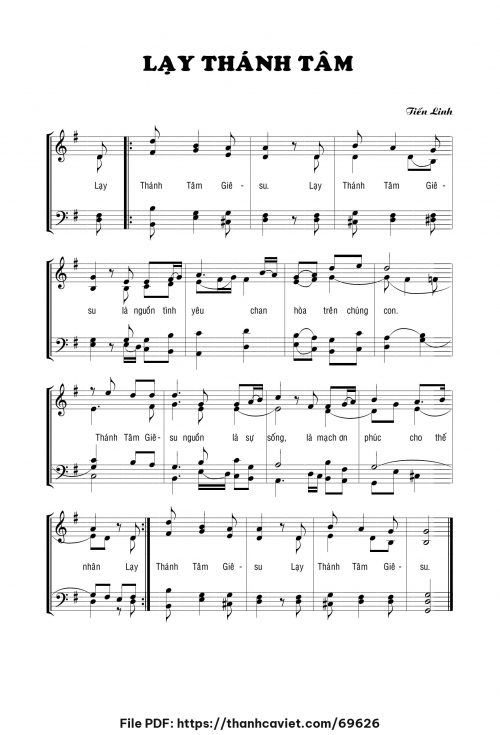 Lạy Thánh Tâm - Tiến Linh - trang 1