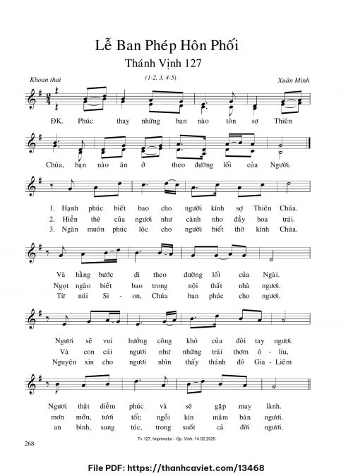 Lễ Ban Phép Hôn Phối - Xuân Minh - trang 1