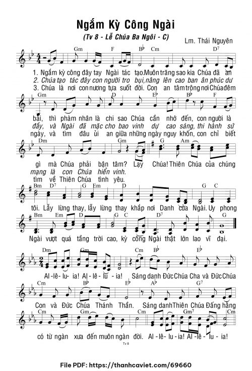Lễ Chúa Ba Ngôi năm C - Lm. Thái Nguyên - trang 1