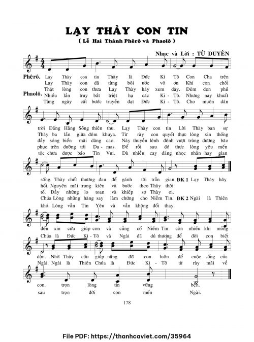 Lễ con dâng - Lm. Từ Duyên - trang 1