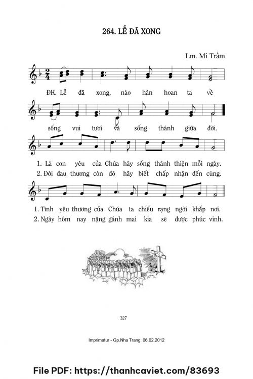 Lễ đã xong - Lm. Mi Trầm - trang 1