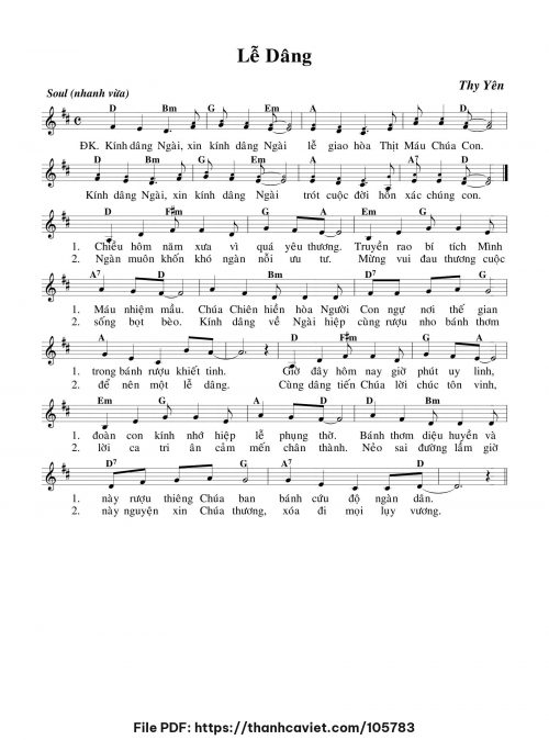 Lễ dâng - Thy Yên - trang 1