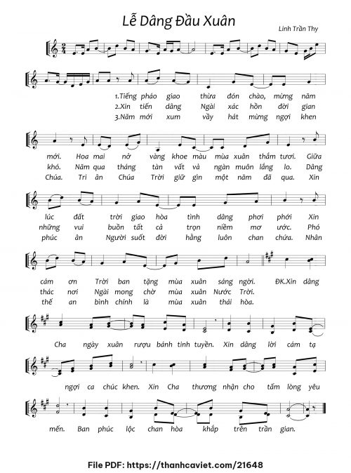 Lễ dâng đầu xuân - Linh Trần Thy - trang 1