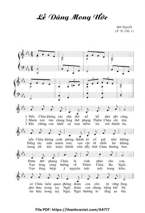 Lễ dâng mong ước - Hải Nguyễn - trang 1