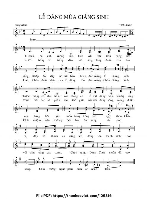 Lễ dâng mùa Giáng sinh - Viết Chung - trang 1