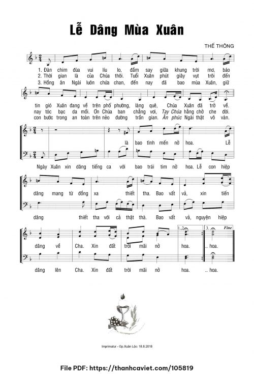 Lễ dâng mùa xuân - Thế Thông - trang 1