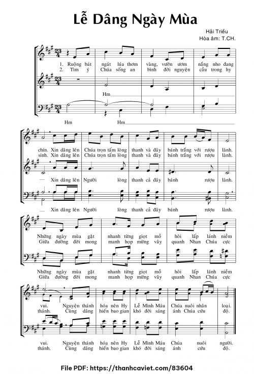Lễ dâng ngày mùa 3 - Hải Triều - trang 1