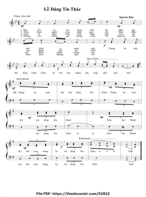 Lễ dâng tín thác - Nguyên Kha - trang 1