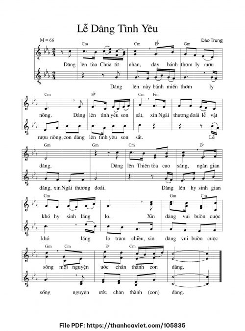 Lễ dâng tình yêu - Đào Trung - trang 1
