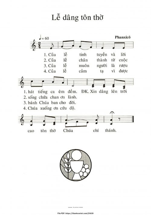 Lễ dâng tôn thờ - Phanxicô - trang 1