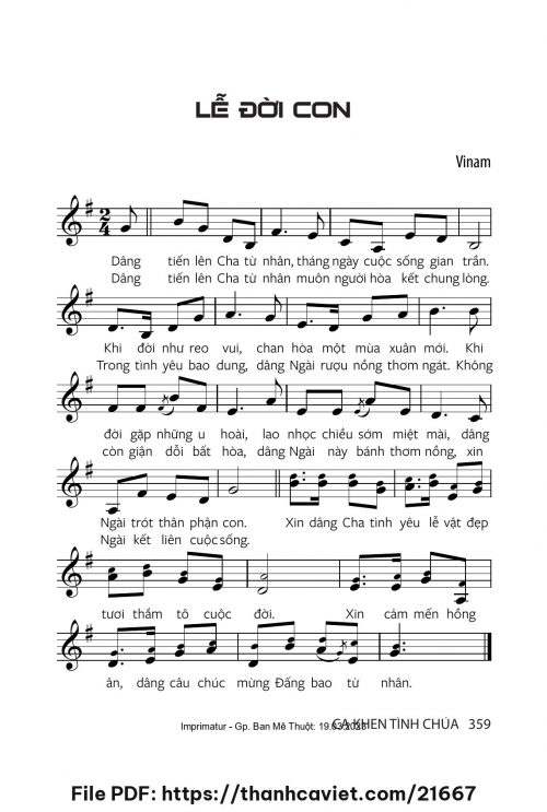 Lễ đời con - Vinam - trang 1