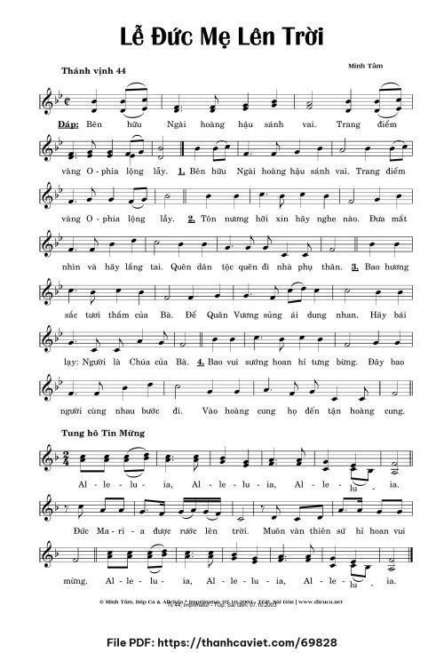 Lễ Đức Mẹ lên trời - Minh Tâm - trang 1
