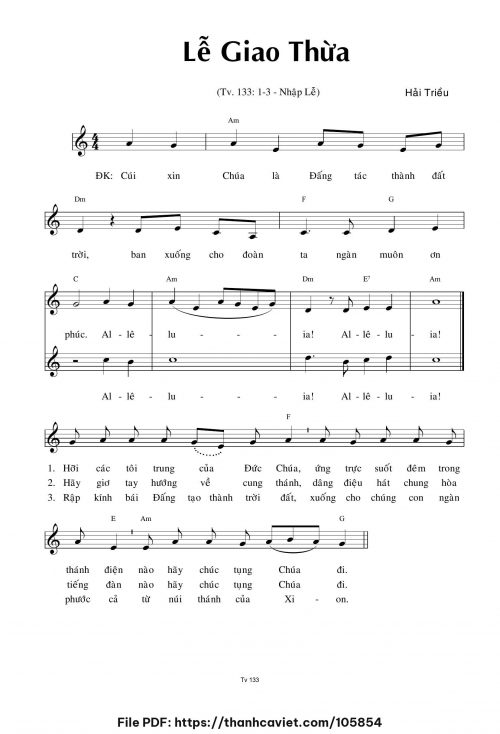 Lễ Giao thừa - Hải Triều - trang 1