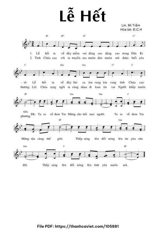Lễ hết - Lm. Mi Trầm - trang 1