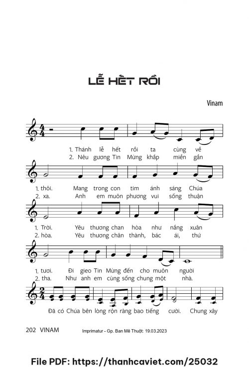 Lễ hết rồi - Vinam - trang 1