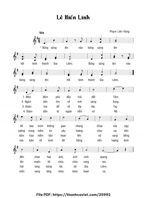 Lễ Hiển linh - Lm. Phạm Liên Hùng - trang 1