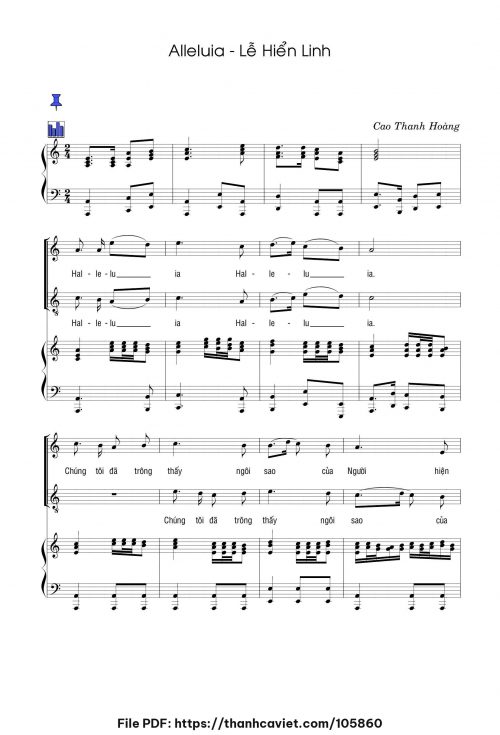 Lễ Hiển Linh – Alleluia - Cao Thanh Hoàng - trang 1