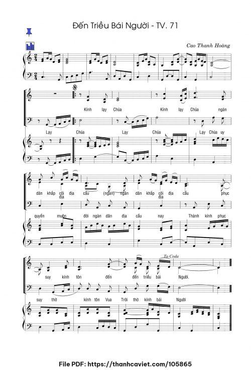 Lễ Hiển Linh – Đến triều bái Người - Cao Thanh Hoàng - trang 1