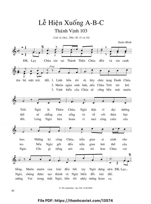Lễ Hiện Xuống ABC - Xuân Minh - trang 1