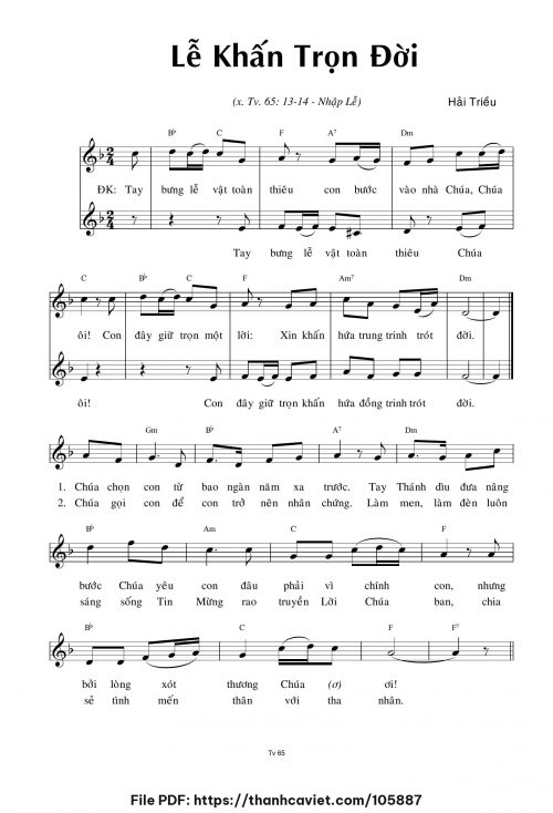 Lễ Khấn trọn đời - Hải Triều - trang 1