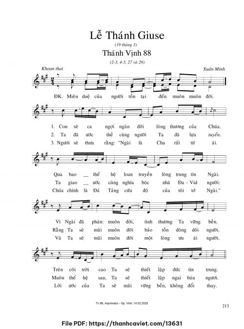 Lễ Thánh Giuse - Xuân Minh - trang 1