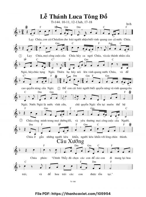 Lễ Thánh Luca Tông đồ - hvh - trang 1