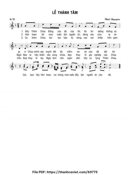 Lễ Thánh Tâm - Lm. Thái Nguyên - trang 1