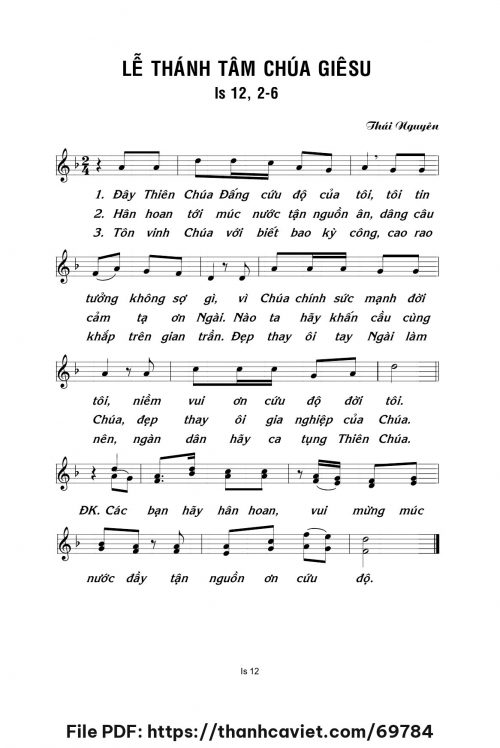 Lễ Thánh Tâm năm B - Lm. Thái Nguyên - trang 1