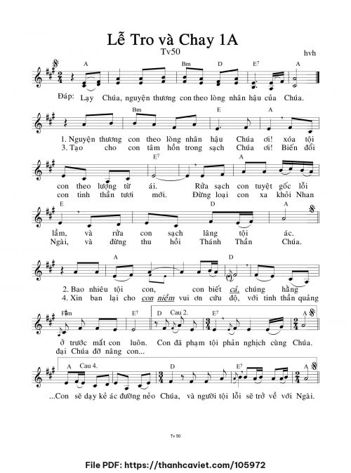 Lễ Tro & Chúa Nhật Chay 1A - hvh - trang 1