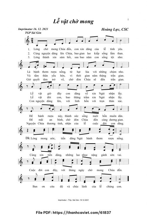Lễ vật chờ mong - Hoàng Lực, CSC - trang 1